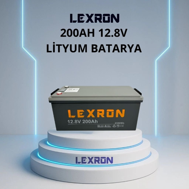 Lexron 200Ah 12.8V Lityum Batarya