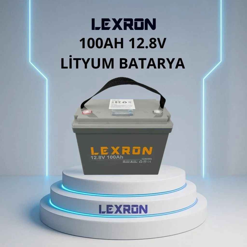 Lexron 100Ah 12.8V Lityum Batarya