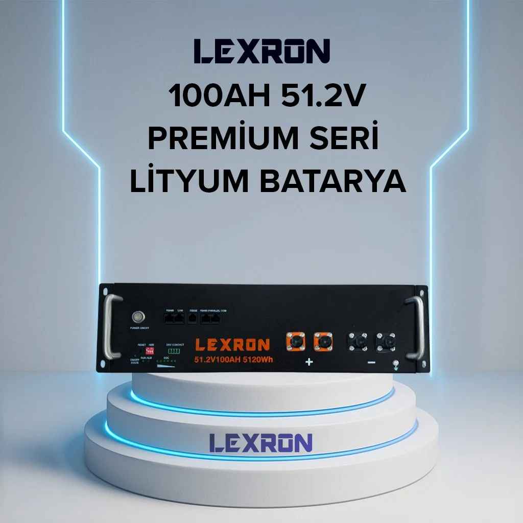 Lexron 100Ah 51.2V Premium Lityum Batarya