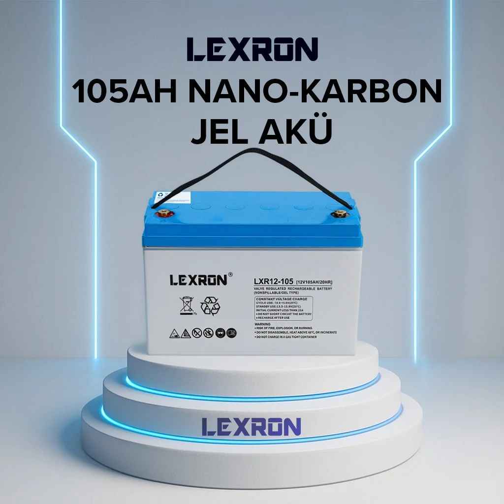 Lexron 105Ah Nano-Karbon Jel Akü