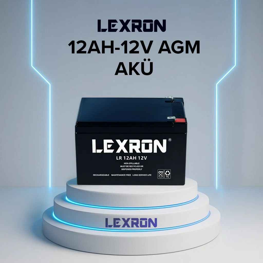 Lexron 12V 12Ah AGM Akü