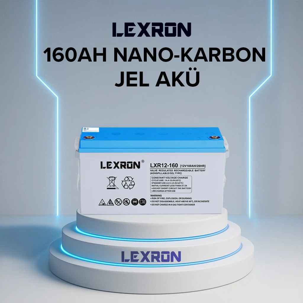 Lexron 160Ah Nano-Karbon Jel Akü
