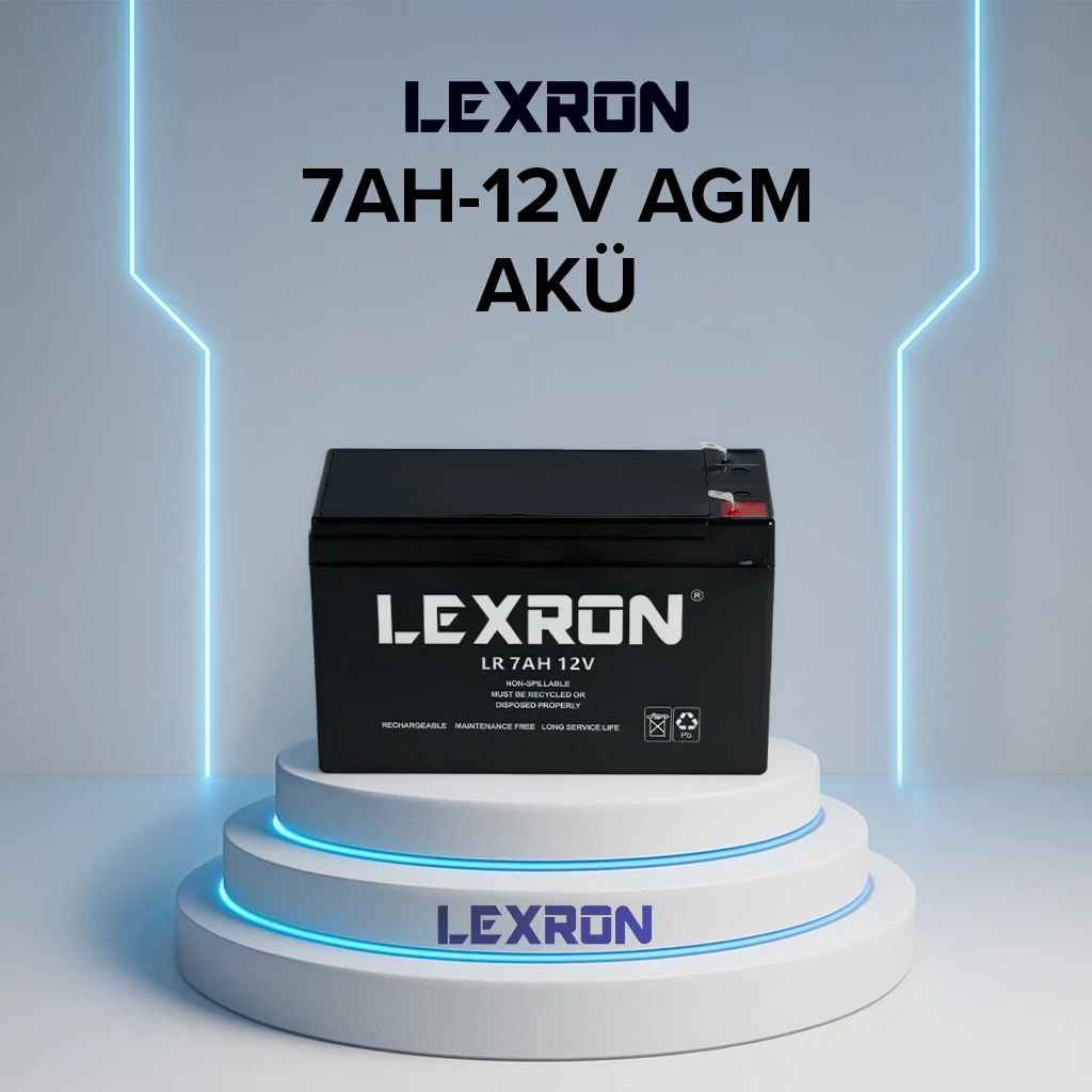Lexron 12V 7Ah AGM Akü