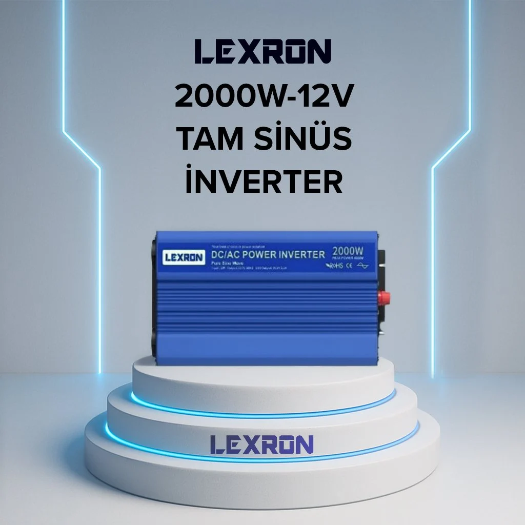 Lexron 2000W 12V Tam Sinüs İnverter