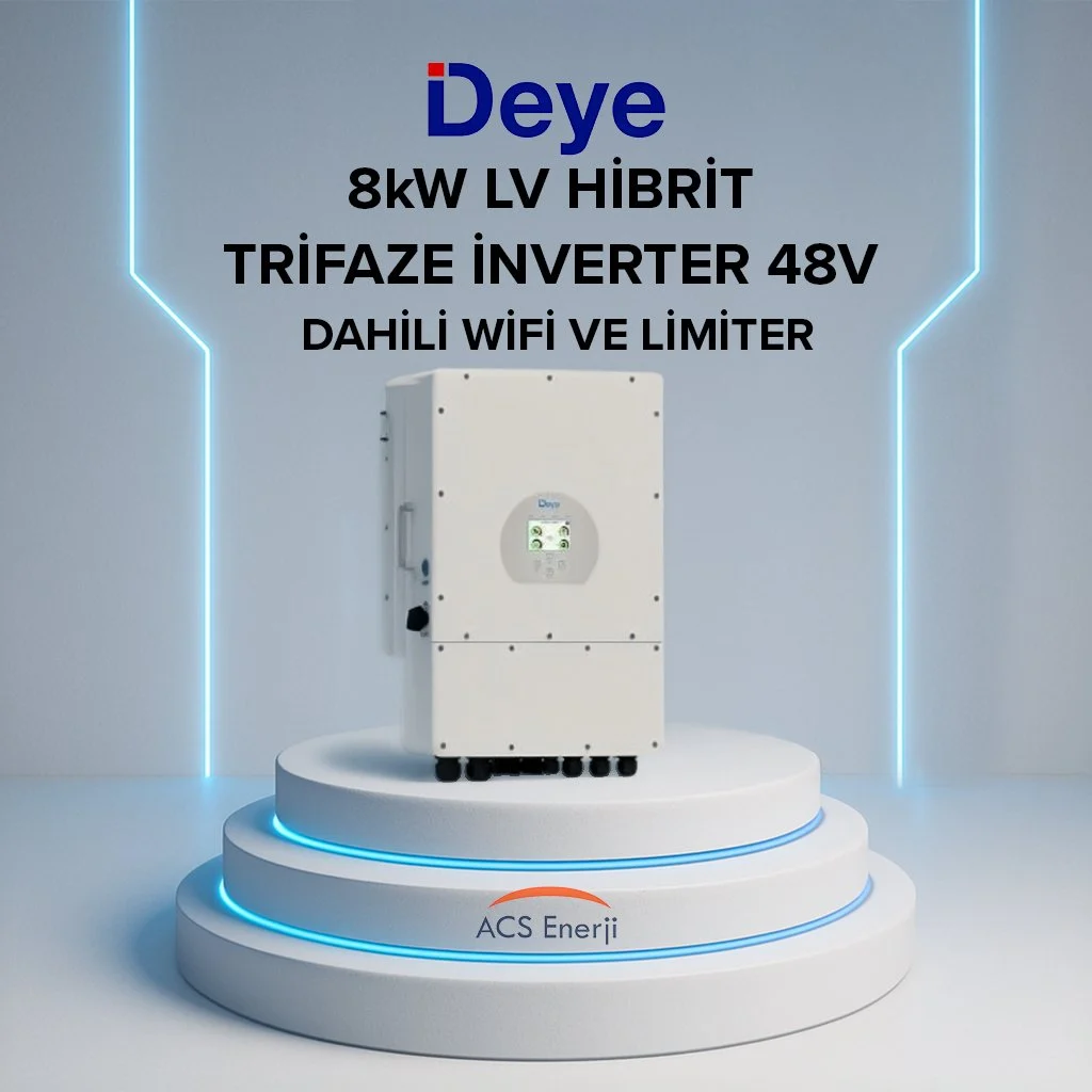Deye 8kW Trifaze LV Hibrit